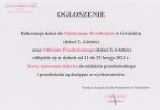ogloszenie