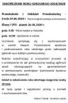 Czytaj więcej: Zakończenie roku szkolnego 2019 / 2020 - informacje