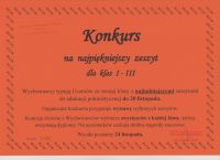 Czytaj więcej: Konkurs na najpiękniejszy zeszyt dla klas I-III